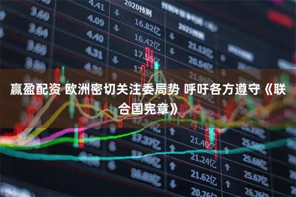 赢盈配资 欧洲密切关注委局势 呼吁各方遵守《联合国宪章》