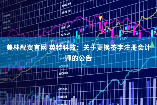 美林配资官网 英特科技：关于更换签字注册会计师的公告